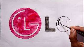 How to draw the LG company logo logo drawing [upl. by Adneral]