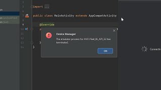 how to fix android studio emulator is not working [upl. by Yrogiarc261]