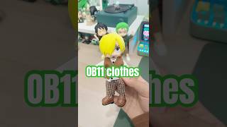 Ob11 clothes👕 anime greenaesthetic onepiece sanji zoro luffy doll nendoroids desksetup [upl. by Dewain241]