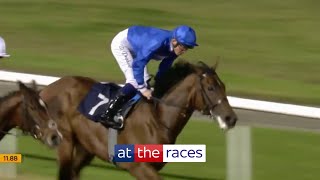 28 MILLION guineas Frankel colt KALIDASA wins easily on debut at Wolverhampton [upl. by Aysa896]