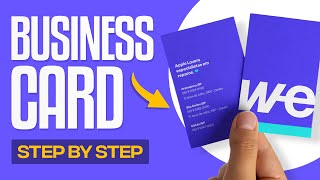 How to Create Professional Business Cards For Free 2024 Step by Step [upl. by Frederico]