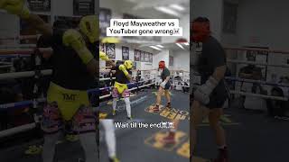 Youtuber Challenges Floyd Mayweather boxing sparring [upl. by Rodrick]