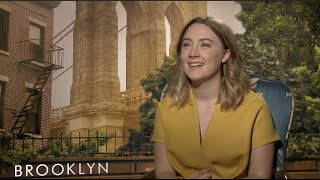 BROOKLYN interviews  Saoirse Ronan Emory Cohen Domhnall Gleeson [upl. by Ylatan]