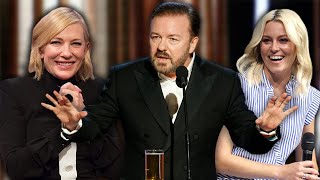 Ricky Gervais Reflects on his Golden Globe Speeches [upl. by Dierolf]