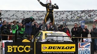 BTCC 2013  Rockingham Highlights [upl. by Naillimixam799]