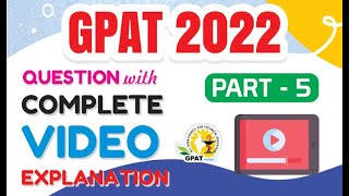 GPAT2022 PREVIOUS YEAR QUESTIONS PART5 COMPLETE EXPLANATION [upl. by Orazal]