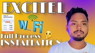 EXCITEL FIBER BROADBAND FULL INSTALLATION Process 200 excitel membership experience [upl. by Sibylle186]