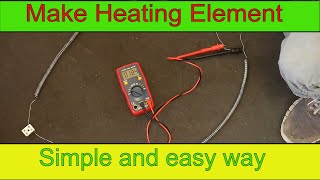 How to make Heating Element DIY Nichrome wire heating coil [upl. by Ahsirtal]