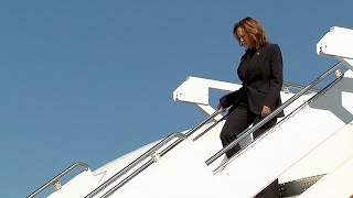 Kamala Harris lands in Johnstown Pennsylvania [upl. by Iglesias]