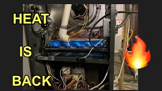 FURNACE FIX  PRESSURE SWITCH STUCK OPEN [upl. by Aremahs]