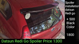 Datsun Redi Go Spoiler  Redi Go Spoiler  Redi Go Spoiler Installation  Redi Go Spoiler Price [upl. by Aelsel]