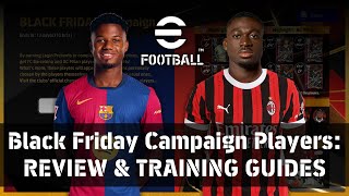 eFootball Pack Review amp Training Guides Black Friday Barcelona amp AC Milan Players [upl. by Llatsyrc300]