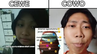 Cewe Vs Cowo cover lagu EsKutulne Estce Que Tu Maimes [upl. by Netsyrk]