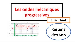 Les ondes mécaniques progressives 2 Bac biof PC SVT SM [upl. by Freeland]