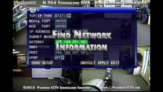 Find Network Settings on your DVR700x H264 Standalone DVR [upl. by Eerahs]