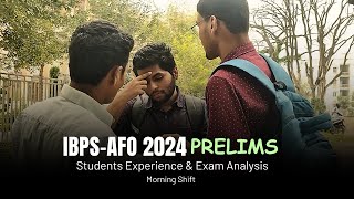 IBPSAFOPrelims Exam 2024  Student Experience amp Exam Analysis  Cutoff byagroacademylive [upl. by Ecnesse56]