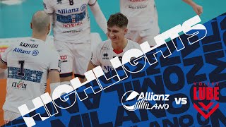 Allianz Milano vs Cucine Lube Civitanova Highlights [upl. by Nhtanhoj]