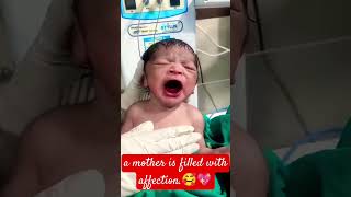 quotEmotional Birth Vlog  Babys❤️‍🔥 First Momentsquotshorts ytshorts birthvlog trendingquot [upl. by Alikee]