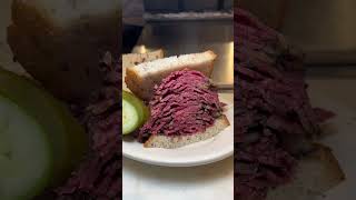 The Best Pastrami Sandwich in New York food shorts newyork [upl. by Euginomod]