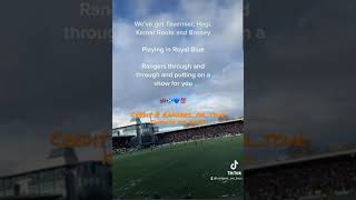 Tavernier Hagi Kemar Roofe and Bassey • Rangers Super Trouper song 🇬🇧🎶 shorts [upl. by Dorsman]