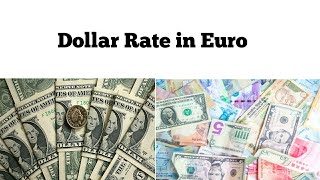 what is the rate of one dollar in euro currency Convert Euro to Dollar  exchange dollar to euro [upl. by Yntruoc126]