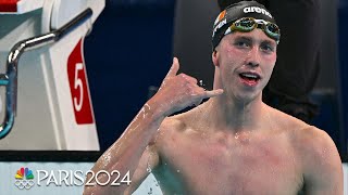 Daniel Wiffen SURGES to men’s 800m free victory beating out USA’s Bobby Finke  Paris Olympics [upl. by Rufus]