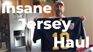 INSANE sports jersey haul Selling on eBay for some big time profits [upl. by Melac273]