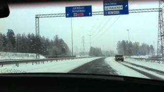 Winter Driving  Lappeenranta FI [upl. by Levona]