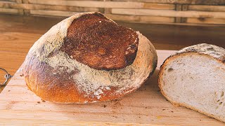 Einfaches knuspriges Brot ohne Sauerteig backen [upl. by Adelaide]