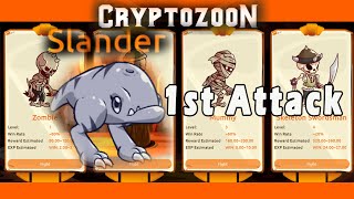 CryptoZoon 1st Attack  Slander  Plasmer tribe  Play To Earn  NFT Games [upl. by Aihsenyt]