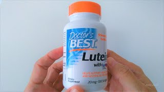 Doctors Best Lutein with Lutemax 2020 20 mg 180 Softgels Unboxing [upl. by Teillo]