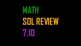 Math SOL Review  710 [upl. by Trotta]