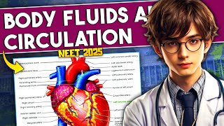 Body Fluids and Circulation ONE SHOT Revision  Biology OneShot For NEET 20252026  HUMAN HEART [upl. by Bronk]