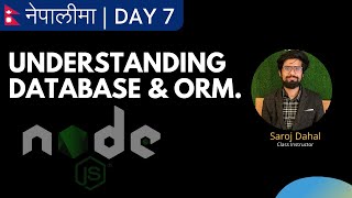 Concept of Database SQL NoSQL DBMS and ORM Explained  नेपालीमा  Everydaykarma 🗂 [upl. by Viradis]