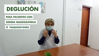 Deglución y ejercicios para pacientes con traqueostomía o sonda nasogástrica [upl. by Coriss45]