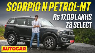 Mahindra Scorpio N Z8 Select review  203hp at Rs 1709 lakh  First Drive  Autocar India [upl. by Yttig]