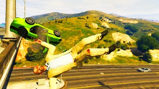 GTA V Unbelievable CrashesFalls  Episode 26 [upl. by Irahs]