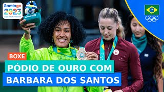 JOGOS PANAMERICANOS l BARBARA DOS SANTOS CONQUISTA OURO NO BOXE [upl. by Yllod]