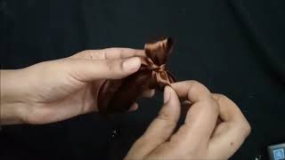 Ribbon Bow Making Made Simple DIY Tutorial  Gift Wrapping How to Make a DIY Ribbon Bow [upl. by Ecnesse438]