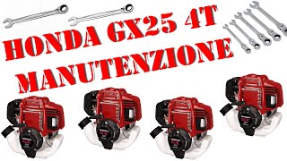 Manutenzione GX25 HONDA su decespugliatore UMK425 [upl. by Lleneg885]