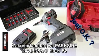 Zakrętarka udarowa PARKSIDE 20V PDSSAP 20Li B2 działa w trybie PERFORMANCE ECO EXPERT jest OK [upl. by Deer27]