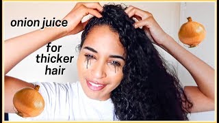 SECRET ONION JUICE REMEDY FOR THICKER HAIR  Lana Summer [upl. by Yenreit200]