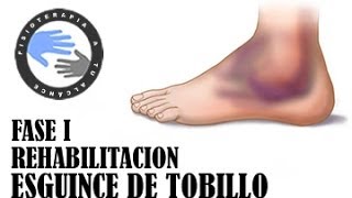 Esguince de tobillo ejercicios y rehabilitacion fase 1 [upl. by Nanam]