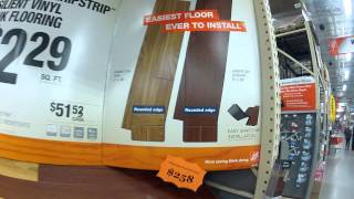 Allure Plus Gripstrip Laminate Flooring and Plank Vivyl Floors at Home Depot [upl. by Roer]