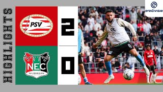 PSV EINDHOVEN 2 VS 0 NEC NIJMEGEN I EREDIVISIE 202425 [upl. by Attenreb416]