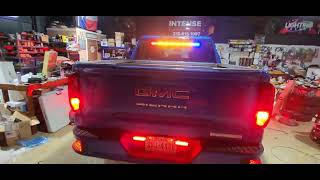 2023 GMC Sierra  Feniex Industries Q3 Quad Quantum Install Texas Takedown Directional Flood Police [upl. by Nnel959]