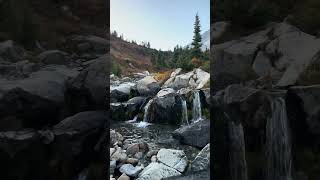 The view of Mount Rainier from Myrtle Falls Part2 mountrainiernationalpark washingtonstate [upl. by Aicercal]