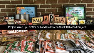 Project Wrap Up  Using a Whole Paper Pad  DCWV Fall and Halloween Stack [upl. by Annaor]