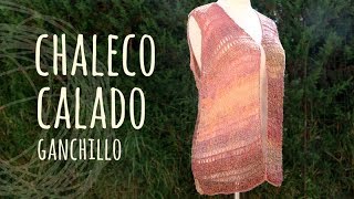 Tutorial Chaleco Calado Fácil y Rápido Ganchillo  Crochet [upl. by Jami205]