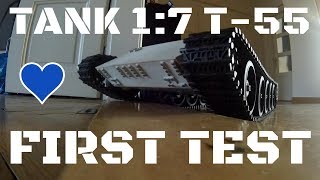 RC TANK T55 AMV 17 SCALE [upl. by Tung663]